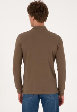 Erkek Haki Basic Sweatshirt - 50289060095