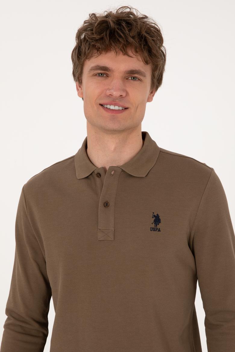 Erkek Haki Basic Sweatshirt - 50289060095