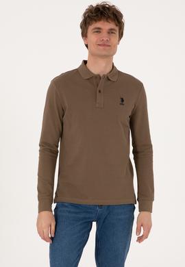 Erkek Haki Basic Sweatshirt - 50289060095