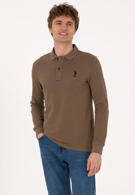 Erkek Haki Basic Sweatshirt - 50289060095