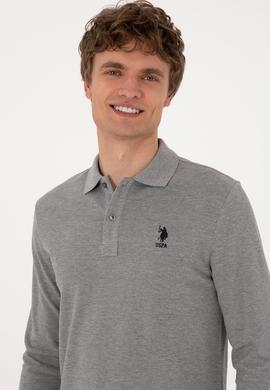 Erkek Gri Melanj Basic Sweatshirt - 50289062016