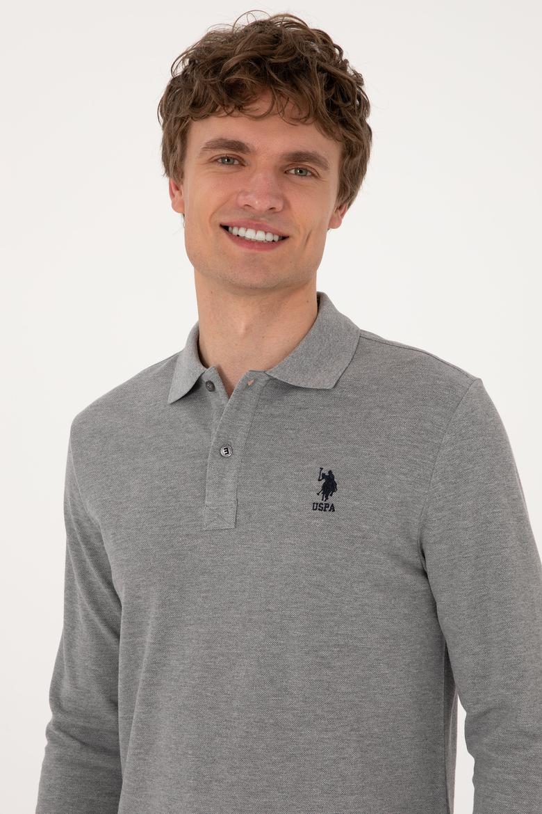 Erkek Gri Melanj Basic Sweatshirt - 50289062016