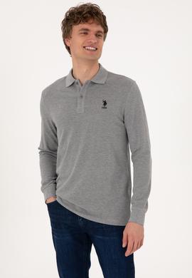 Erkek Gri Melanj Basic Sweatshirt - 50289062016