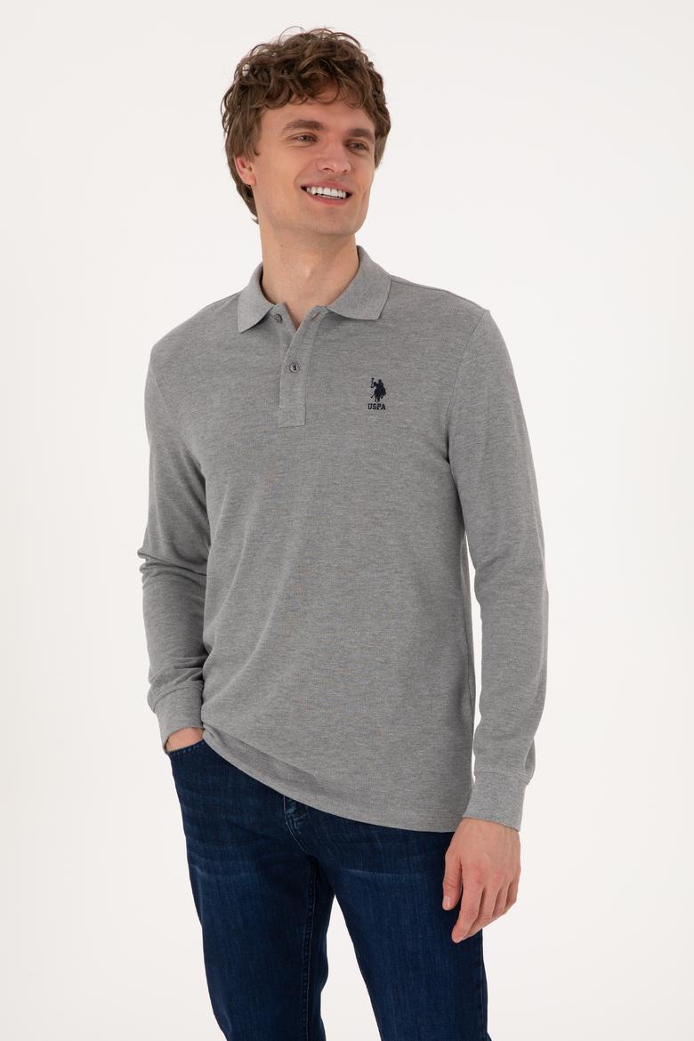 Erkek Gri Melanj Basic Sweatshirt - 50289062016