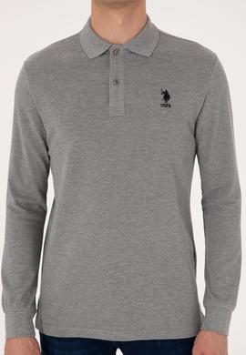 Erkek Gri Melanj Basic Sweatshirt - 50289062016