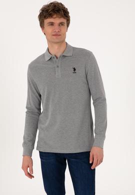 Erkek Gri Melanj Basic Sweatshirt - 50289062016