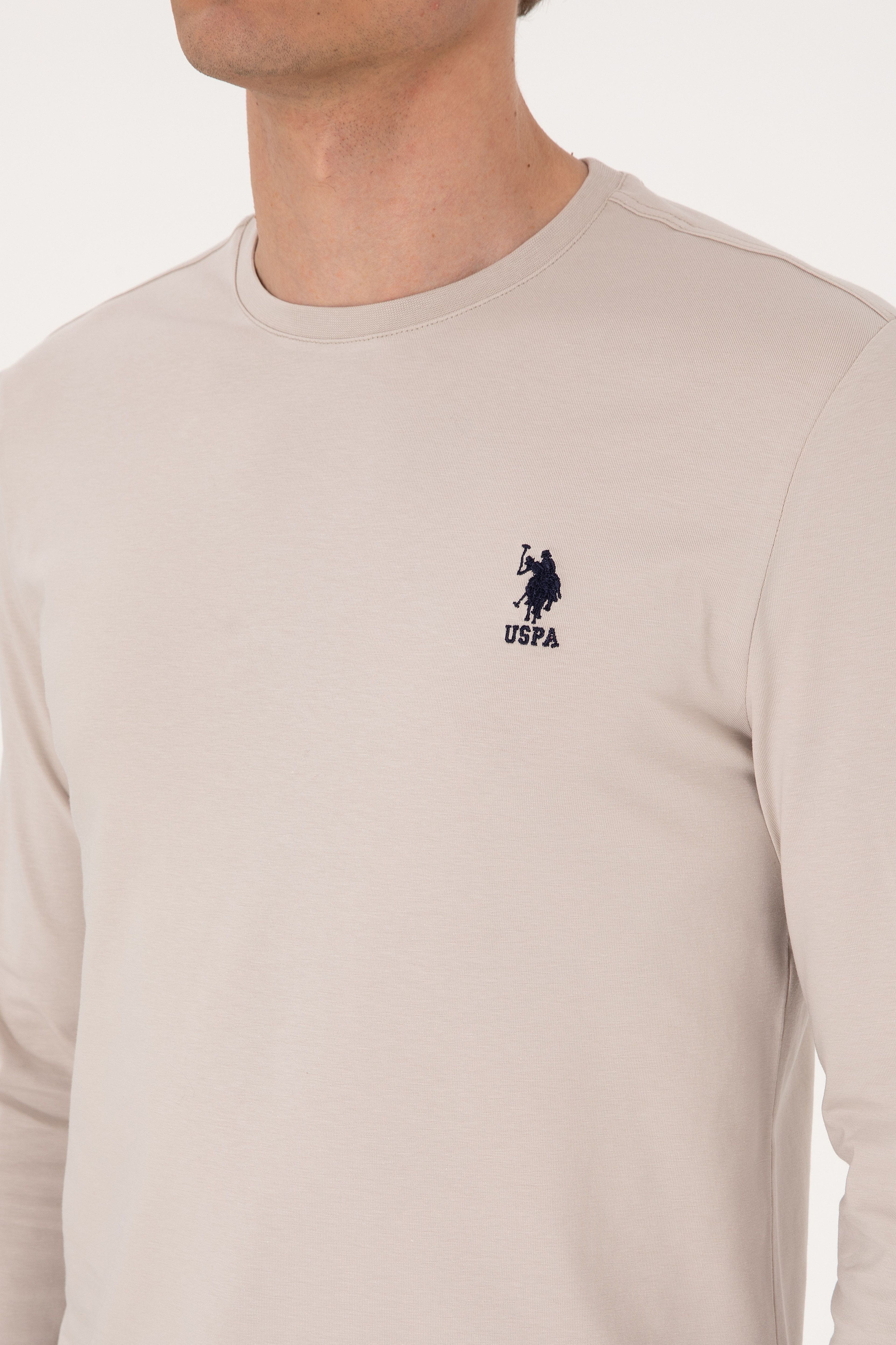 Erkek Taş Basic Sweatshirt