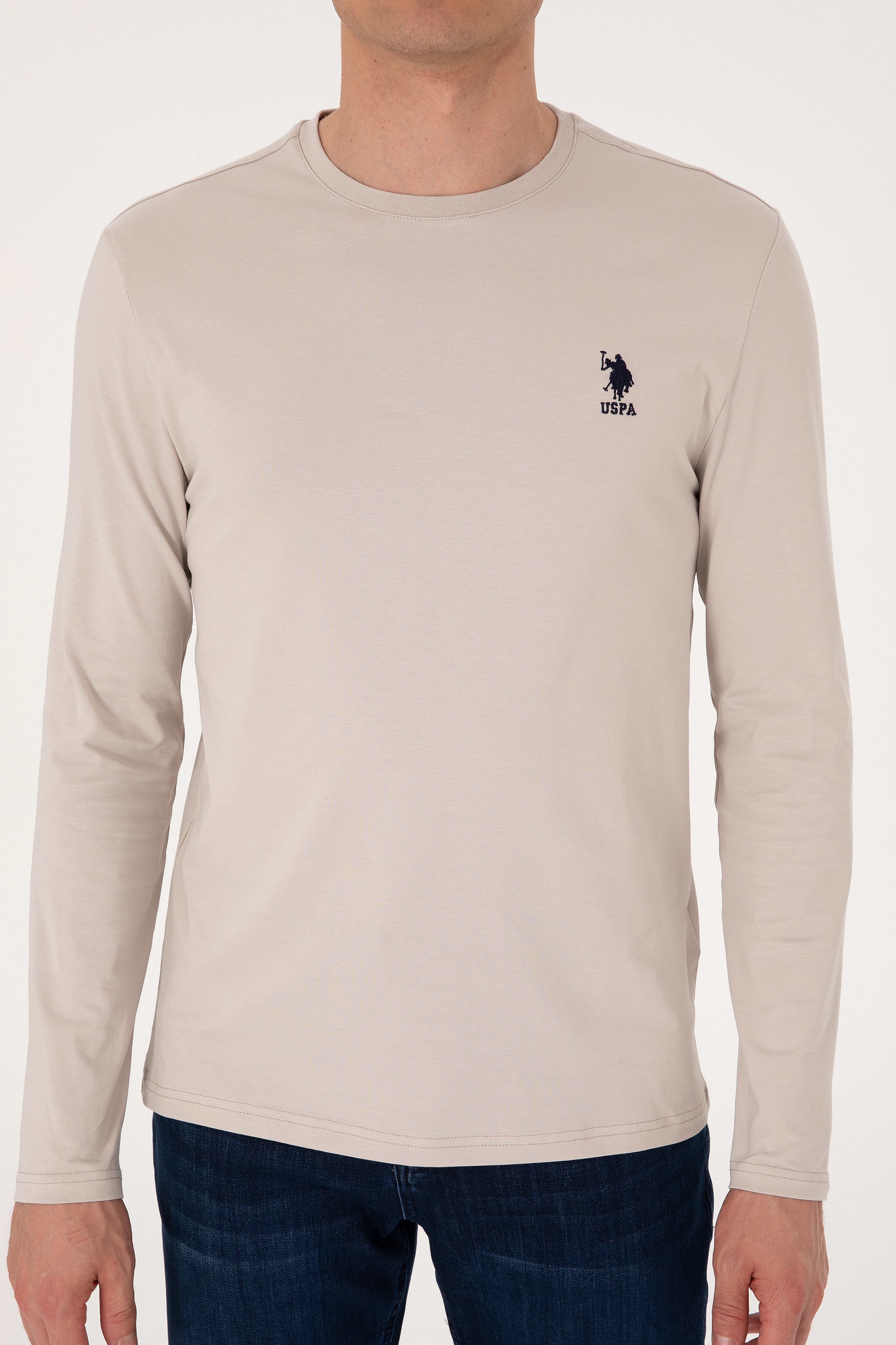 Erkek Taş Basic Sweatshirt