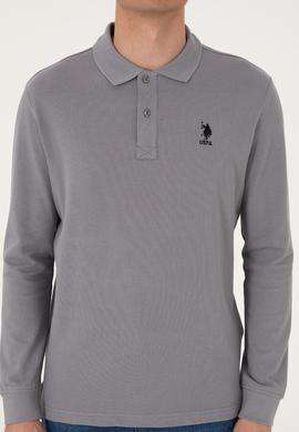 Erkek Açık Gri Basic Sweatshirt - 50289062256