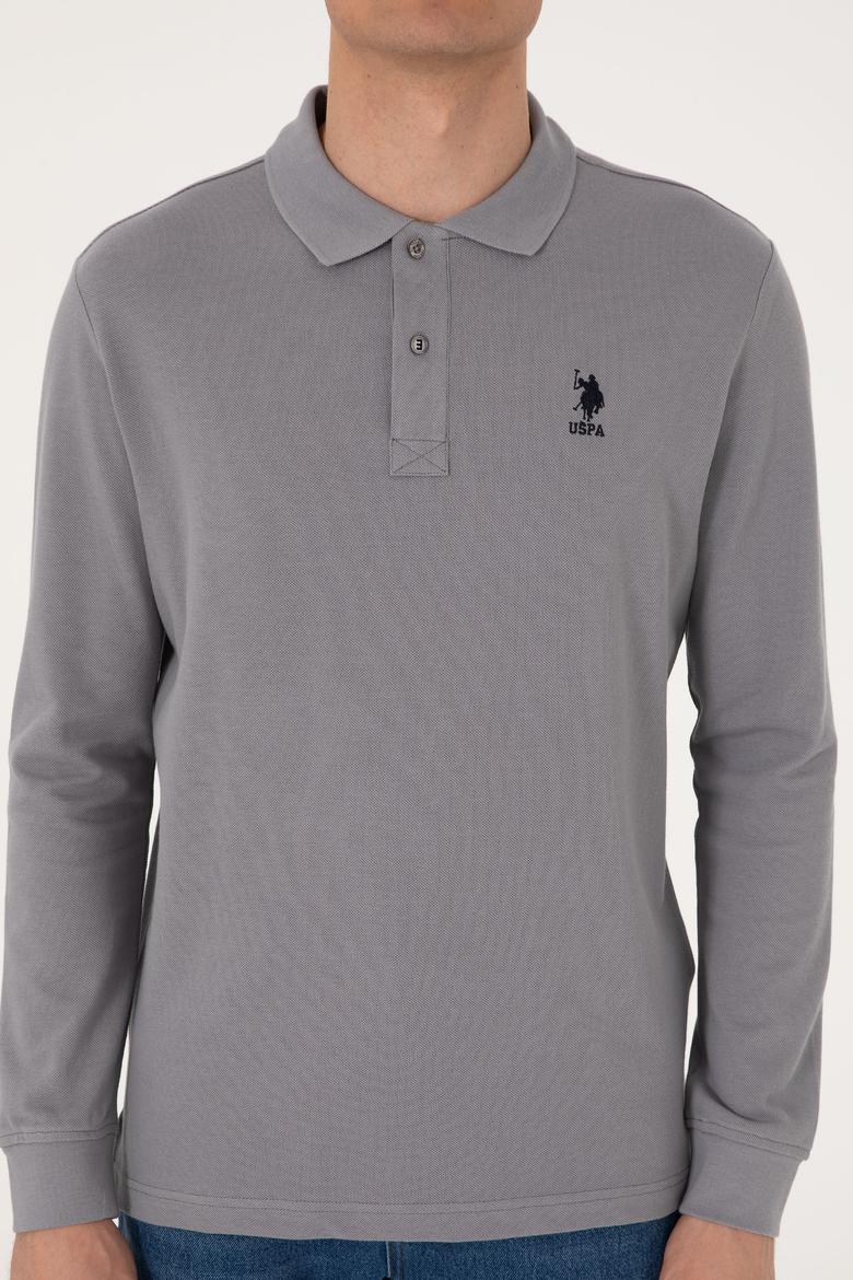 Erkek Açık Gri Basic Sweatshirt - 50289062256