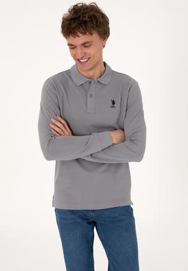 Erkek Açık Gri Basic Sweatshirt - 50289062256