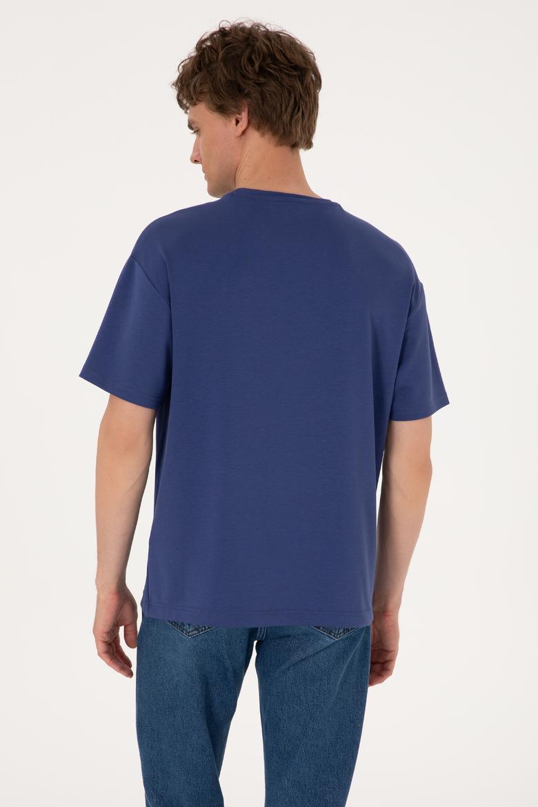 Erkek Açık Lacivert Tişört - 50299882033