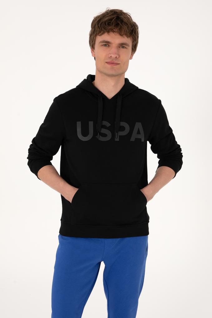 Erkek Siyah Basic Sweatshirt