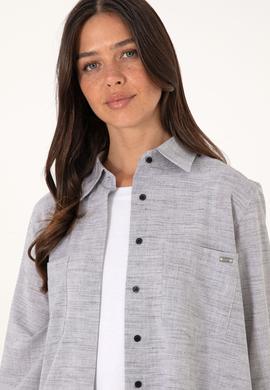 Kadın Gri Uzun Kollu Tunik Gömlek - 50306406011