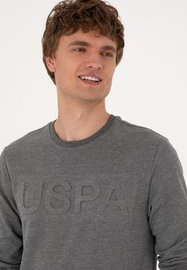 Erkek Antrasit Melanj Basic Sweatshirt - 50289058023