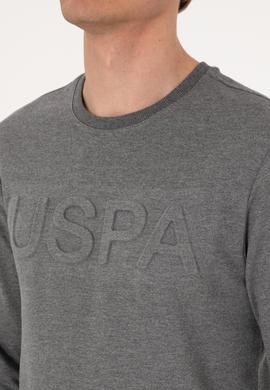 Erkek Antrasit Melanj Basic Sweatshirt - 50289058023