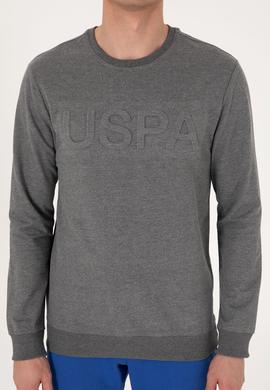 Erkek Antrasit Melanj Basic Sweatshirt - 50289058023