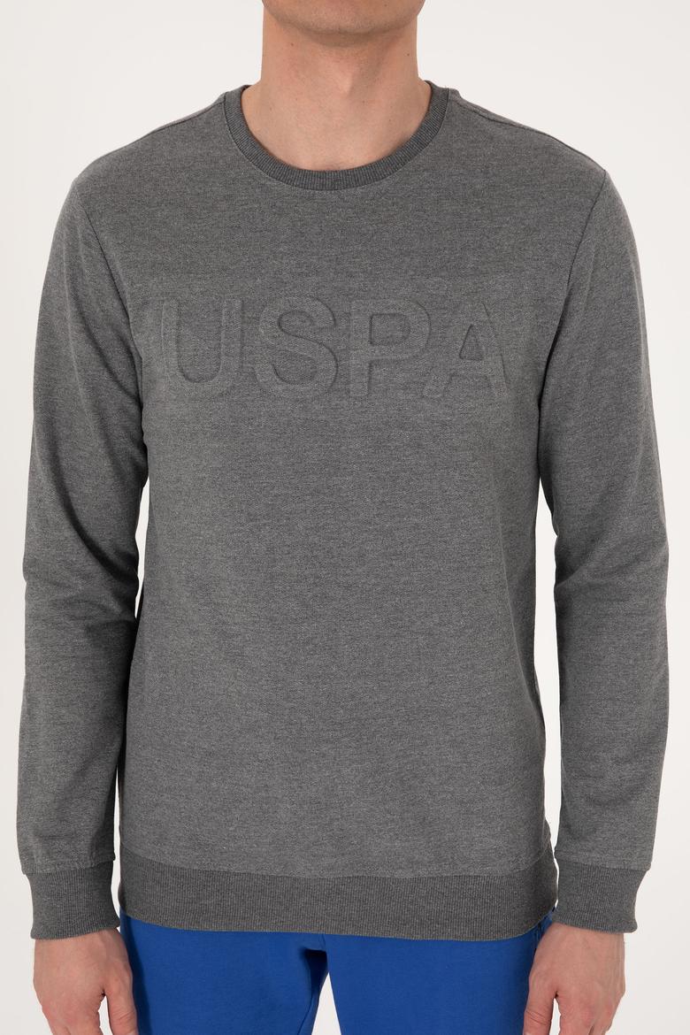 Erkek Antrasit Melanj Basic Sweatshirt - 50289058023