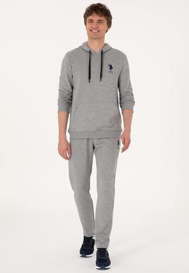 Erkek Gri Melanj Basic Sweatshirt - 50289059017