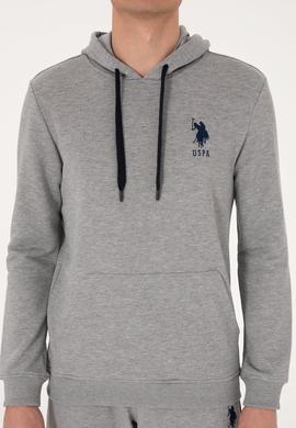 Erkek Gri Melanj Basic Sweatshirt - 50289059017