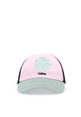 Kız Çocuk Renkli Nakış Detaylı Fileli Şapka - 50312280002