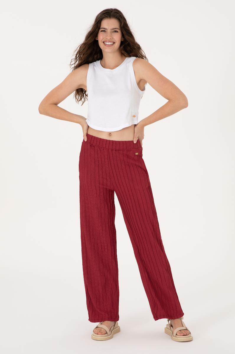 Kadın Vişne Eşofman Altı