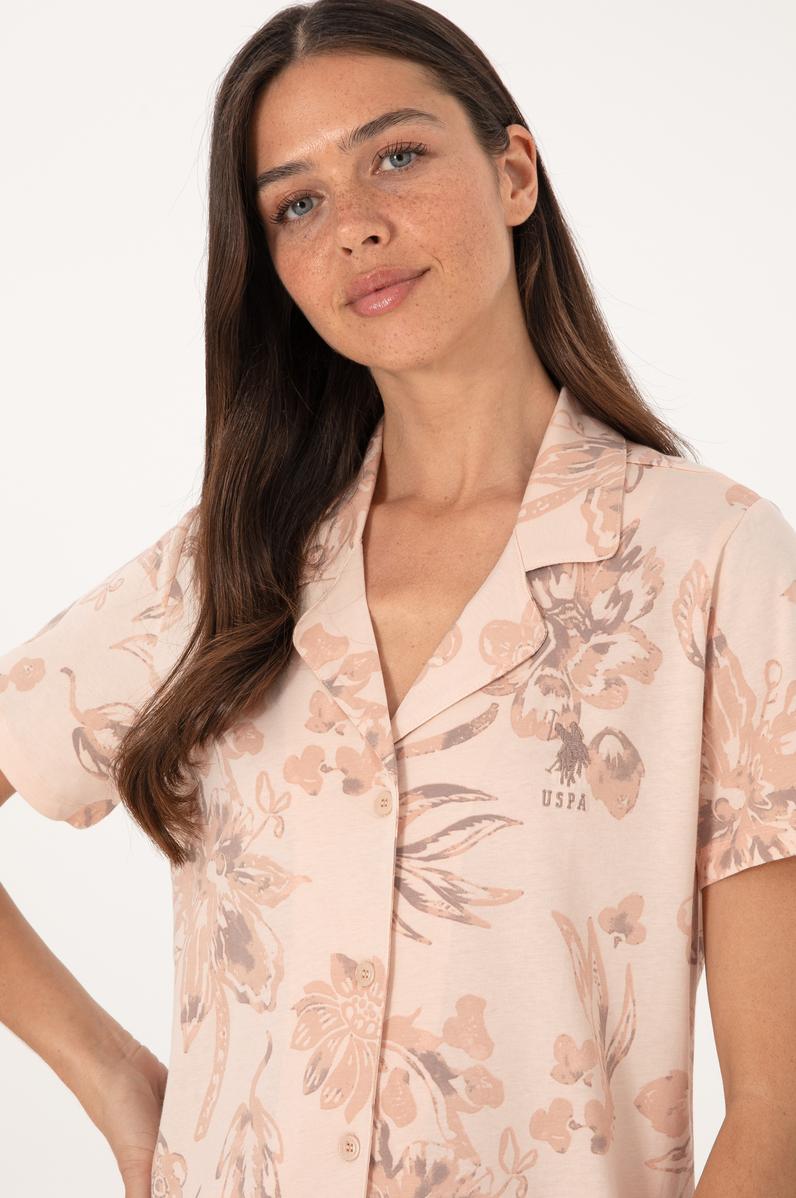 Kadın Bej Pijama Takımı