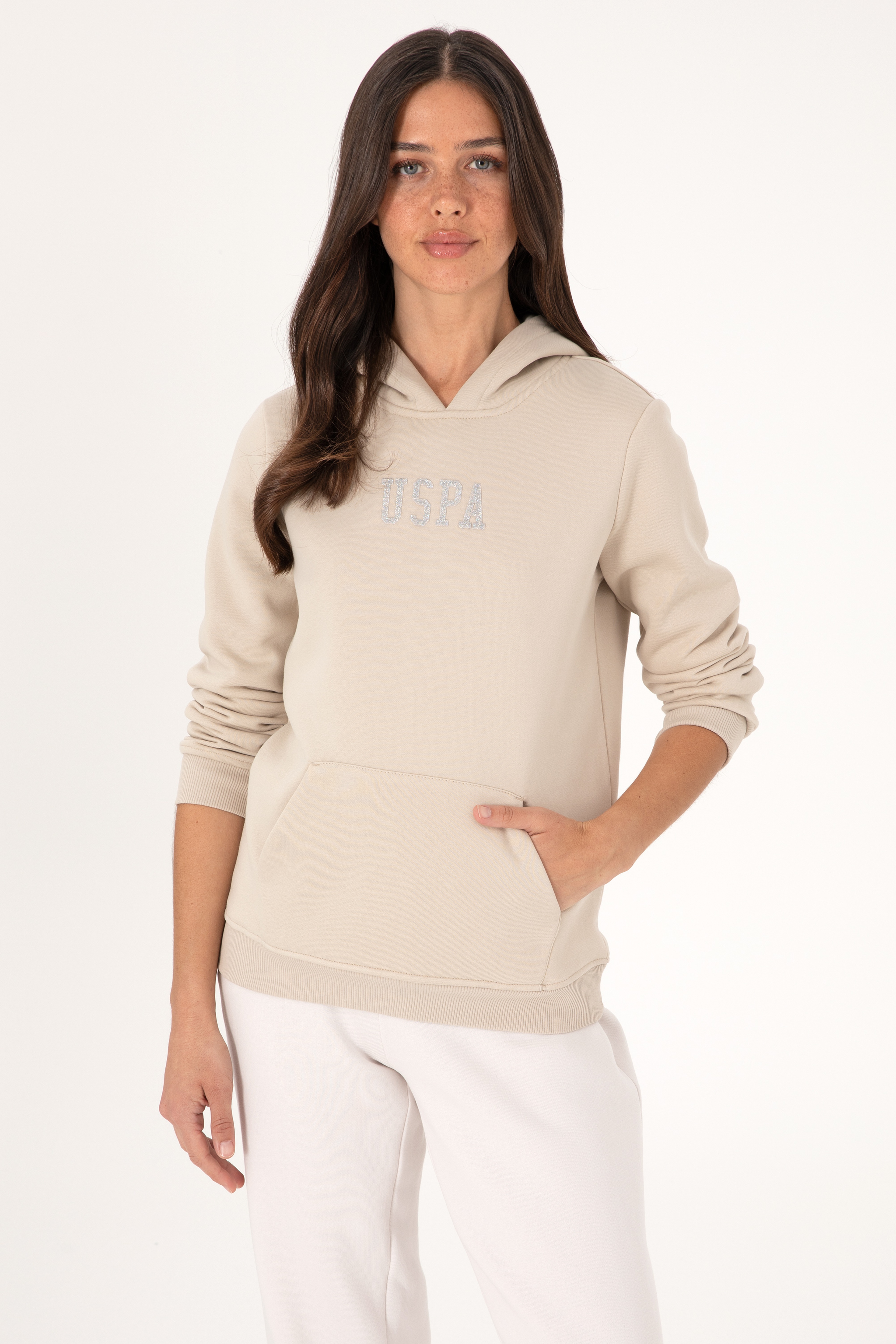 Kadın Taş Basic Sweatshirt - Image 1