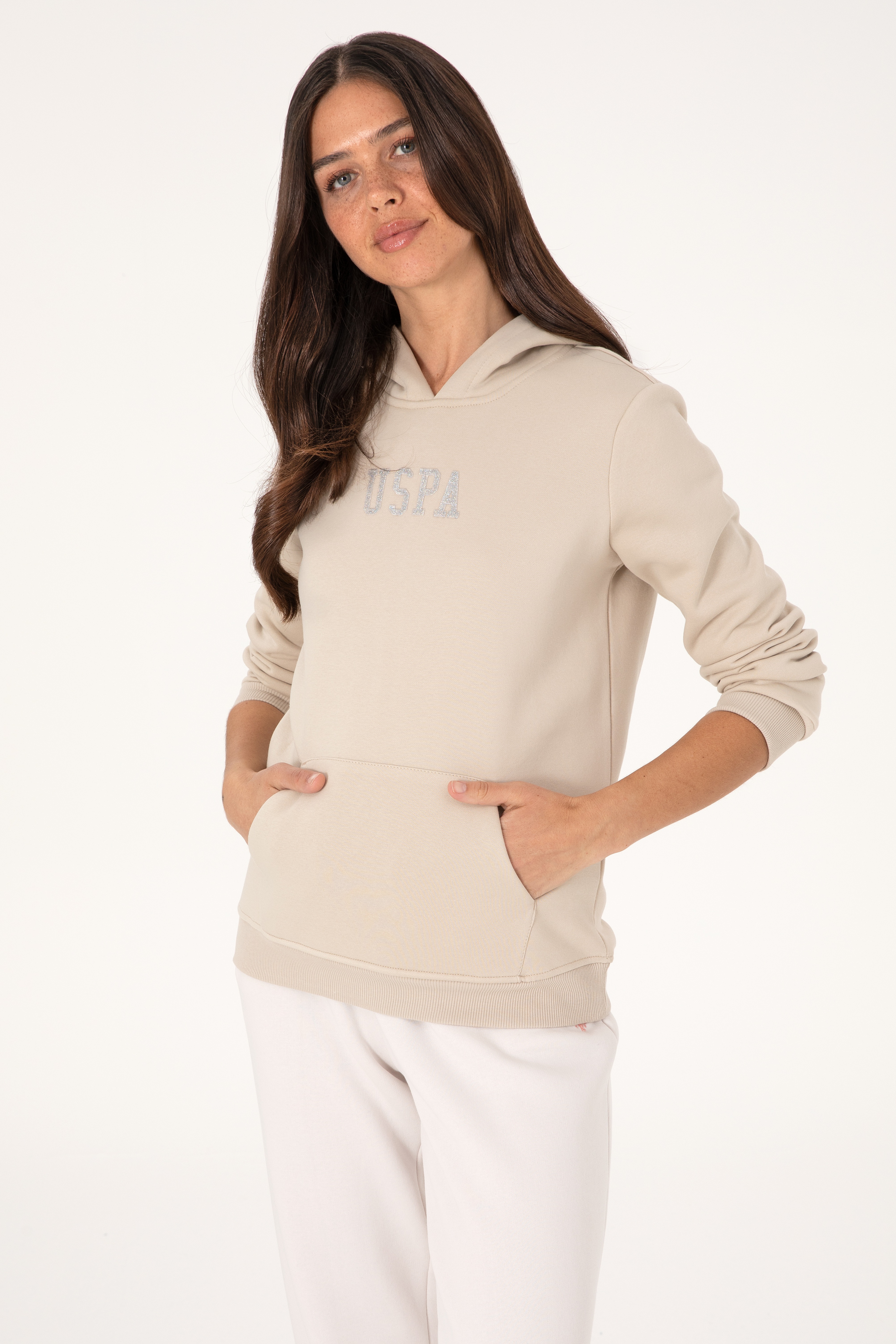 Kadın Taş Basic Sweatshirt - Image 3