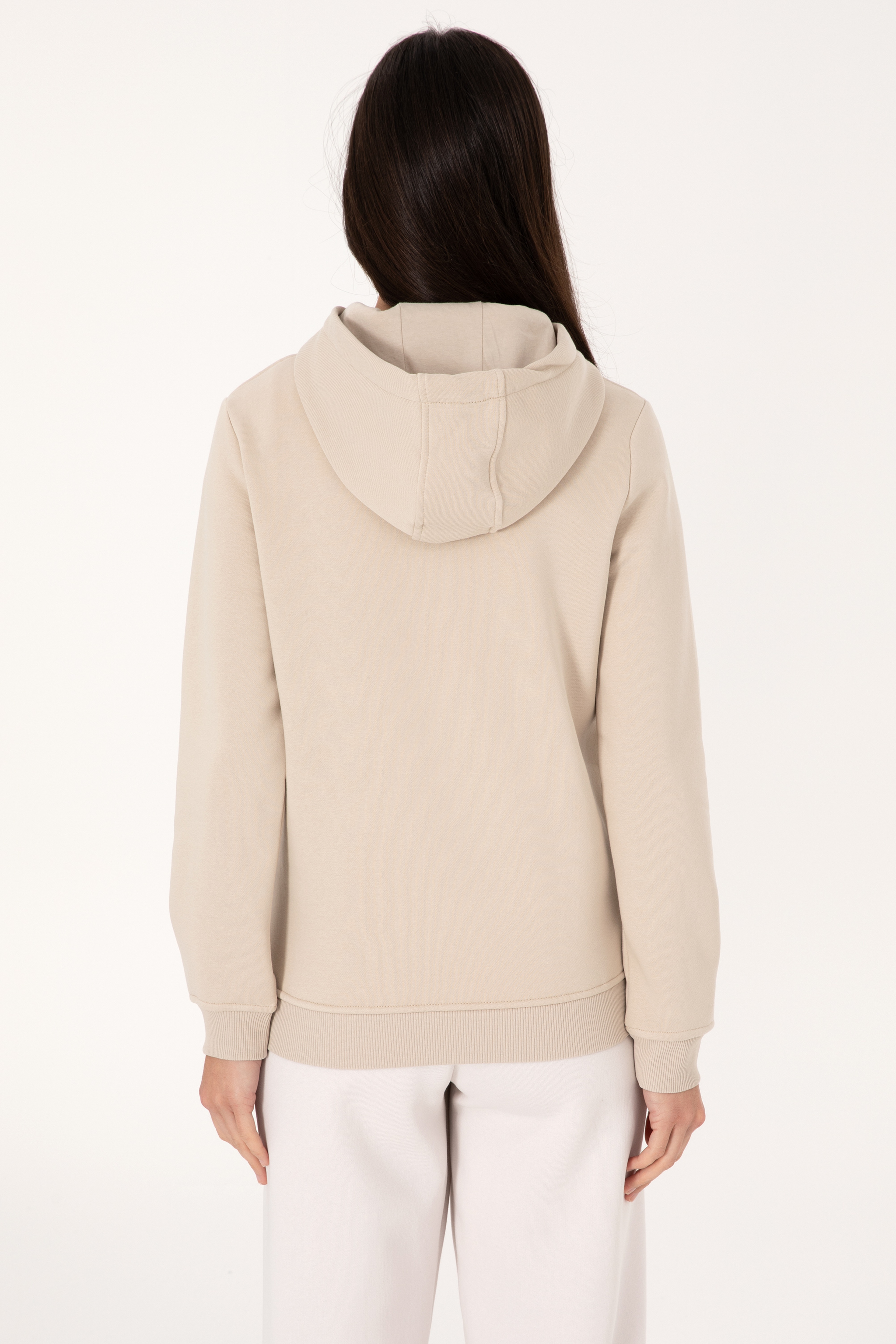 Kadın Taş Basic Sweatshirt - Image 5