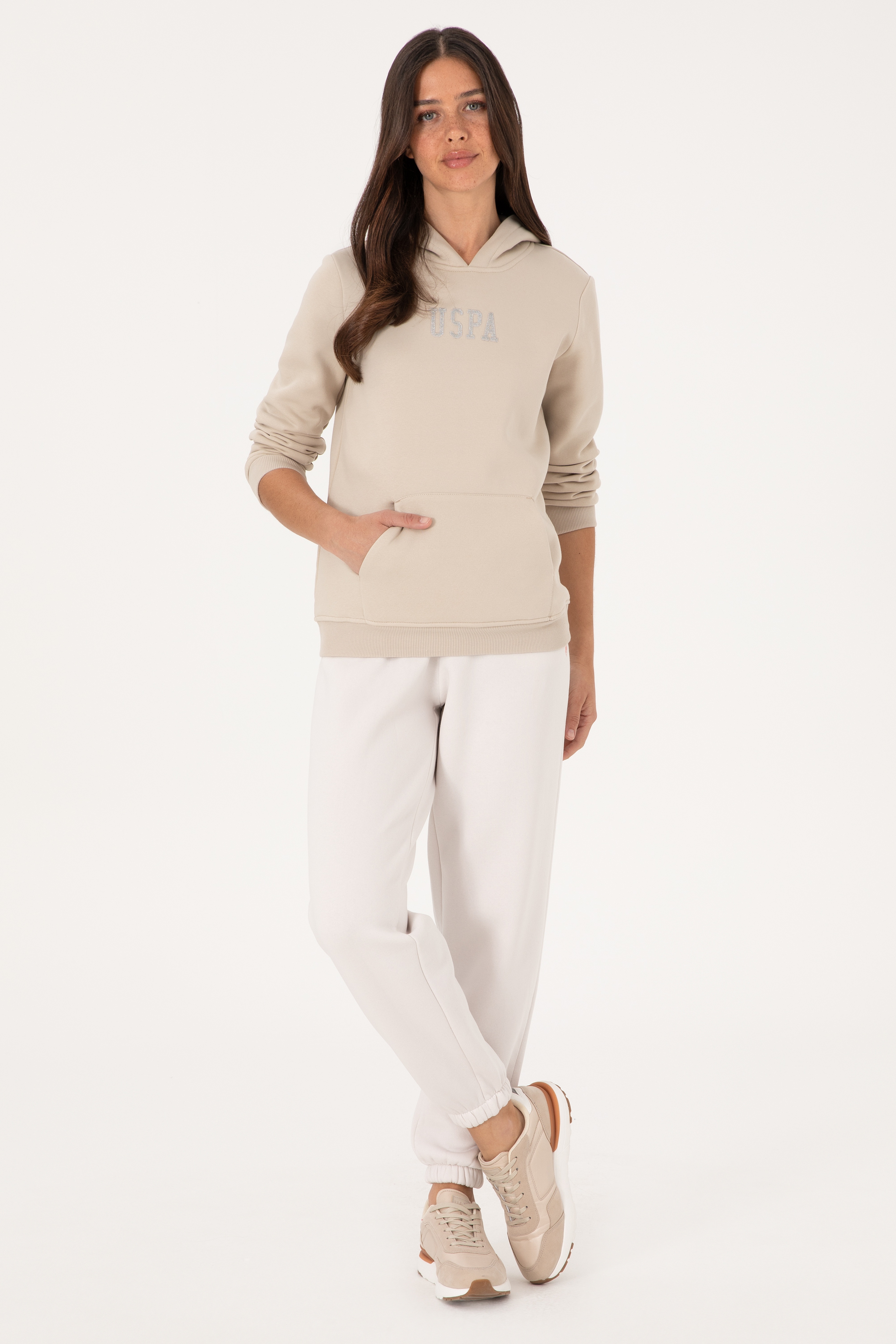 Kadın Taş Basic Sweatshirt