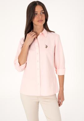 Kadın Pudra Uzun Kollu Basic Gömlek - 50298103022