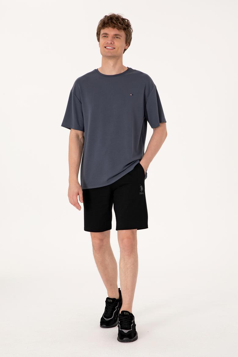 Erkek Siyah Örme Şort - 50298062003