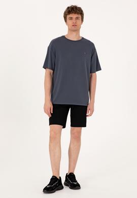 Erkek Siyah Örme Şort - 50298062003