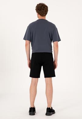 Erkek Siyah Örme Şort - 50298062003