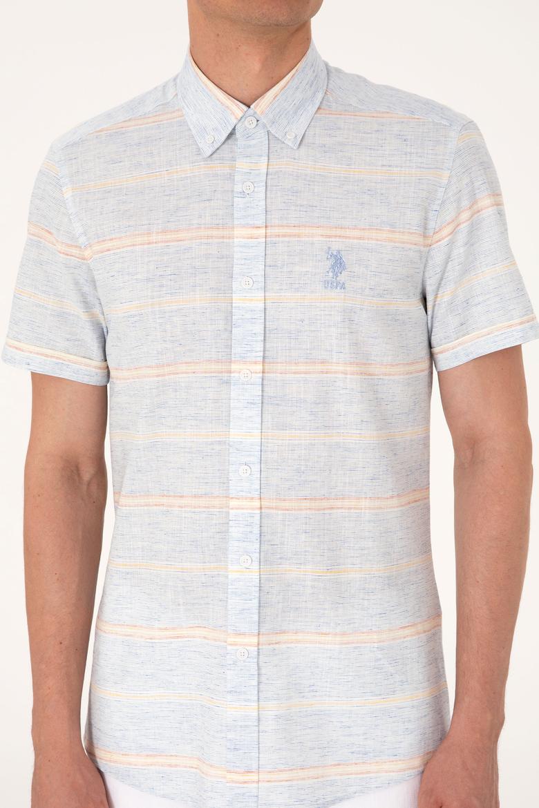 Erkek Açık Mavi Kısa Kollu Gömlek - 50300004005