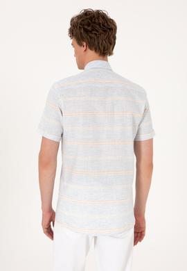 Erkek Açık Mavi Kısa Kollu Gömlek - 50300004005