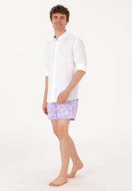 Erkek Lila Deniz Şortu - 50299781012