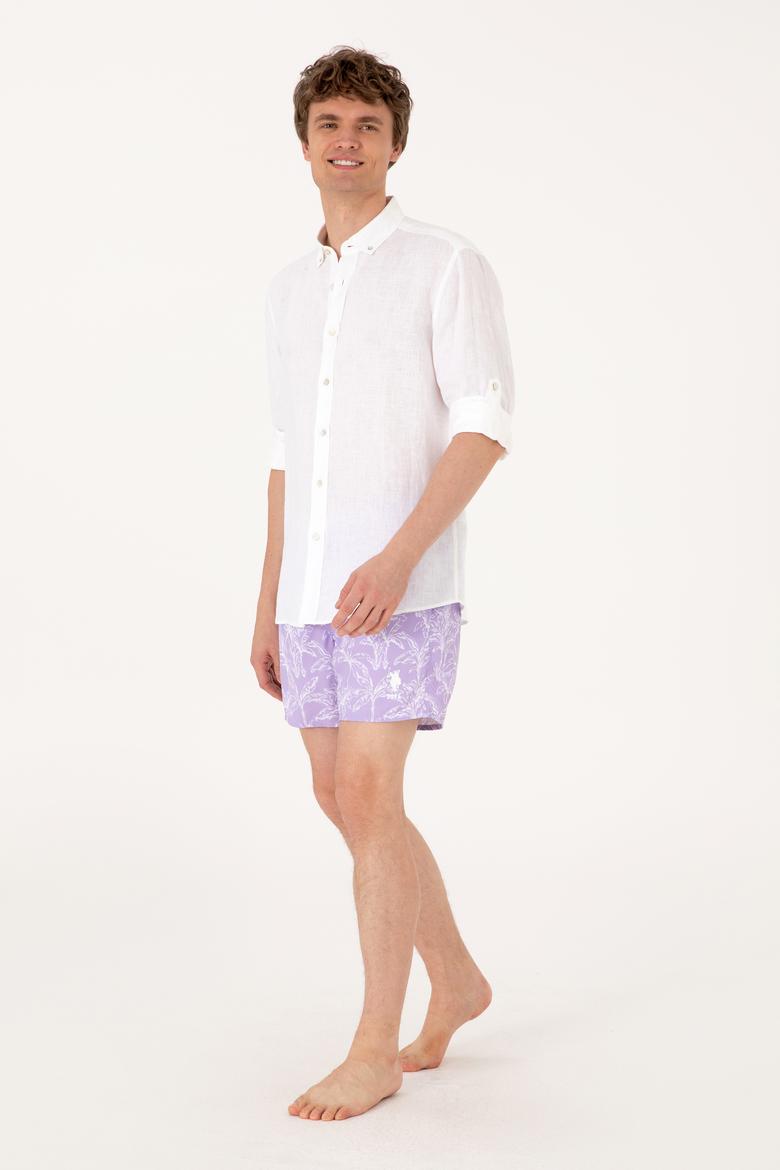 Erkek Lila Deniz Şortu - 50299781012
