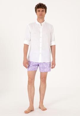 Erkek Lila Deniz Şortu - 50299781012