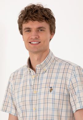 Erkek İndigo Kısa Kollu Gömlek - 50299616009