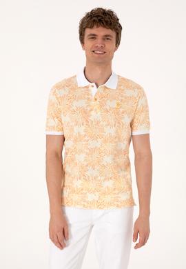 Erkek Regular Fit Polo Yaka Turuncu Tişört - 50299618001