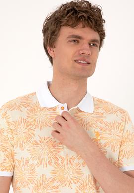 Erkek Regular Fit Polo Yaka Turuncu Tişört - 50299618001