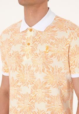 Erkek Regular Fit Polo Yaka Turuncu Tişört - 50299618001