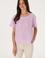 Kadın Lila Kısa Kollu Bluz