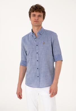 Erkek Lacivert Uzun Kollu Gömlek - 50300139001