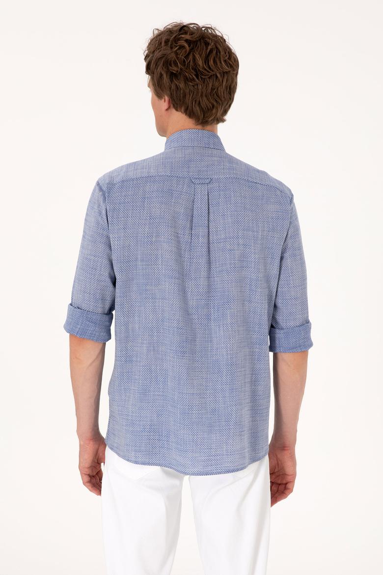 Erkek Lacivert Uzun Kollu Gömlek - 50300139001