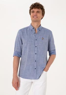 Erkek Lacivert Uzun Kollu Gömlek - 50300139001