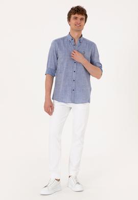 Erkek Lacivert Uzun Kollu Gömlek - 50300139001