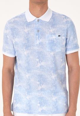 Erkek Regular Fit Polo Yaka Açık Mavi Tişört - 50300411016